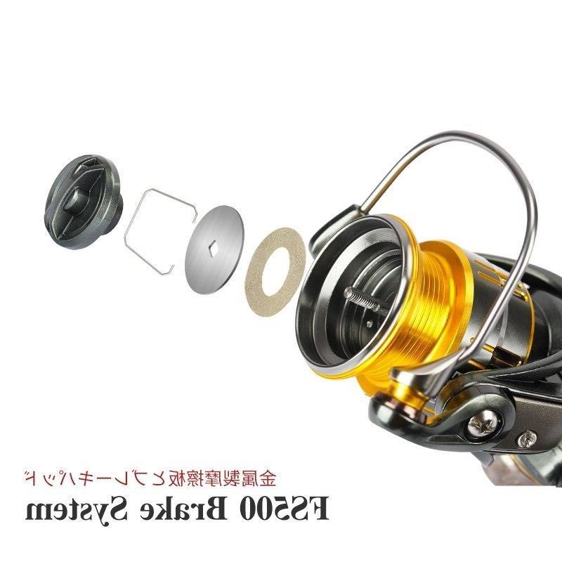 TSURINOYA Light Game Ultra-light Spinning Fishing Reel FS 500 800 1000 4kg  Drag Power 9+1 5.2:1 Bait Finesse Shallow Spool Reel